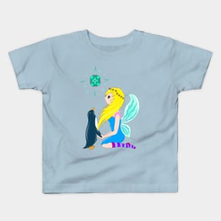 Aquamarine Crystal Fairy Kids T-Shirt